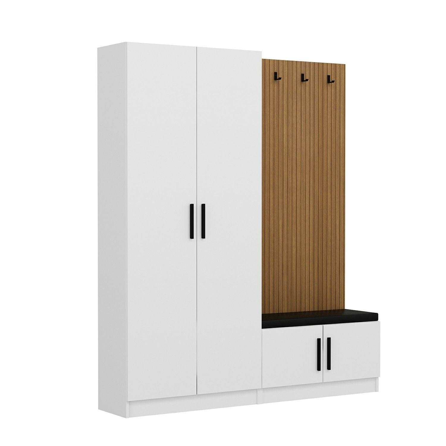Armadio da ingresso con 4 ante Noah 8289 Bianco (3)