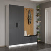Armadio da ingresso con 4 ante Noah 8295 Antracite (1)