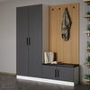 Armadio da ingresso con 4 ante Noah 8295 Antracite (2)