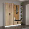 Armadio da ingresso con 4 ante Noah 8301 Noce