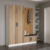Armadio da ingresso con 4 ante Noah 8301 Noce (1)