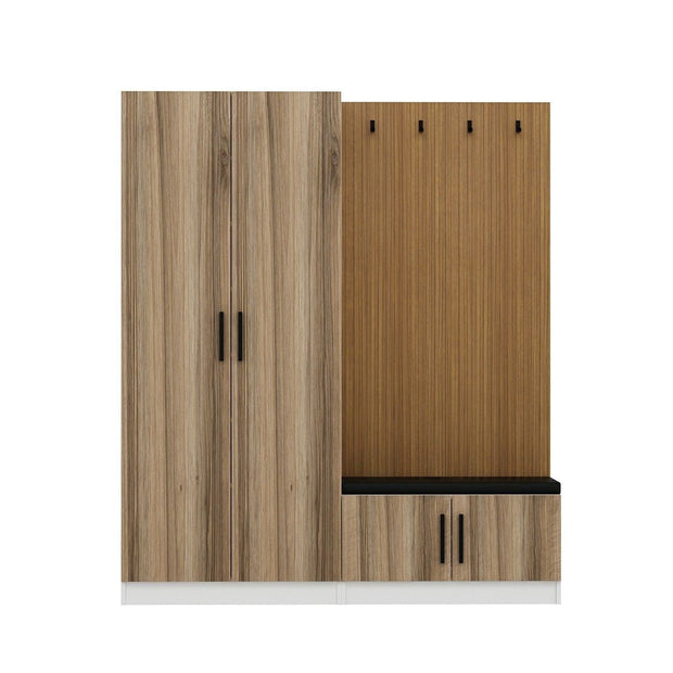 Armadio da ingresso con 4 ante Noah 8301 Noce (4)