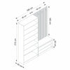 Armadio da ingresso con 4 ante Noah 8301 Noce (7)