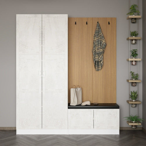 Armadio da ingresso con 4 ante Noah 8305 Bianco