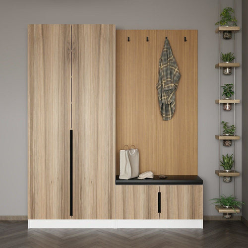Armadio da ingresso con 4 ante Noah 8313 Noce