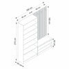 Armadio da ingresso con 4 ante Noah 8313 Noce (7)