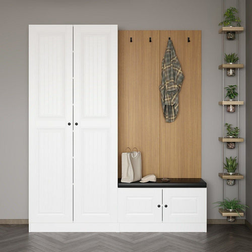 Armadio da ingresso con 4 ante Noah 8319 Bianco