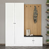 Armadio da ingresso con 4 ante Noah 8453 Bianco (1)