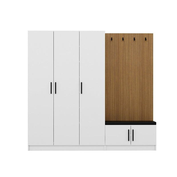 Armadio da ingresso con 5 ante Noah 8290 Bianco (4)