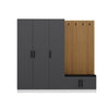 Armadio da ingresso con 5 ante Noah 8296 Antracite (4)