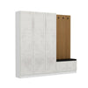 Armadio da ingresso con 5 ante Noah 8306 Bianco (3)
