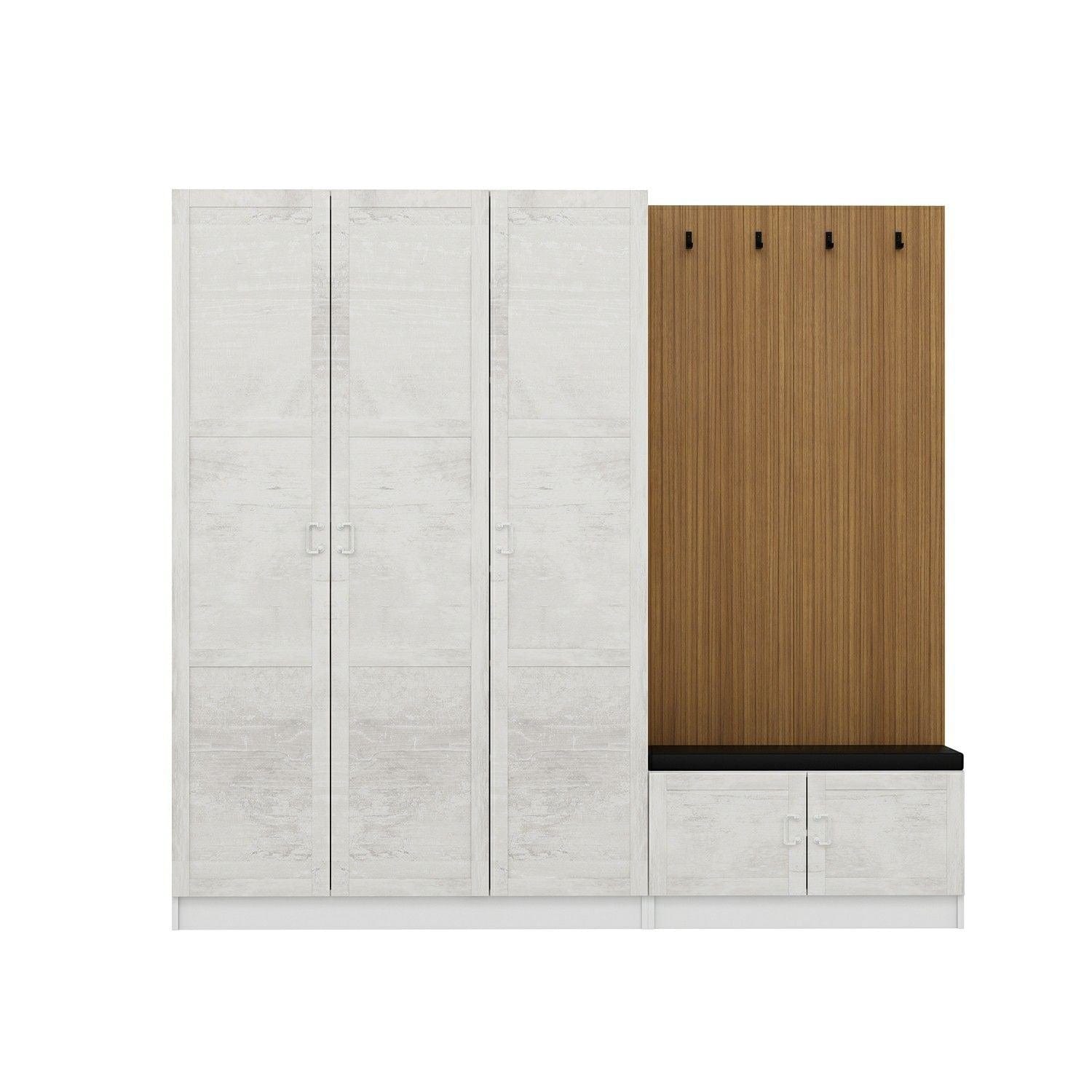 Armadio da ingresso con 5 ante Noah 8306 Bianco (4)