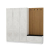 Armadio da ingresso con 5 ante Noah 8306 Bianco (5)