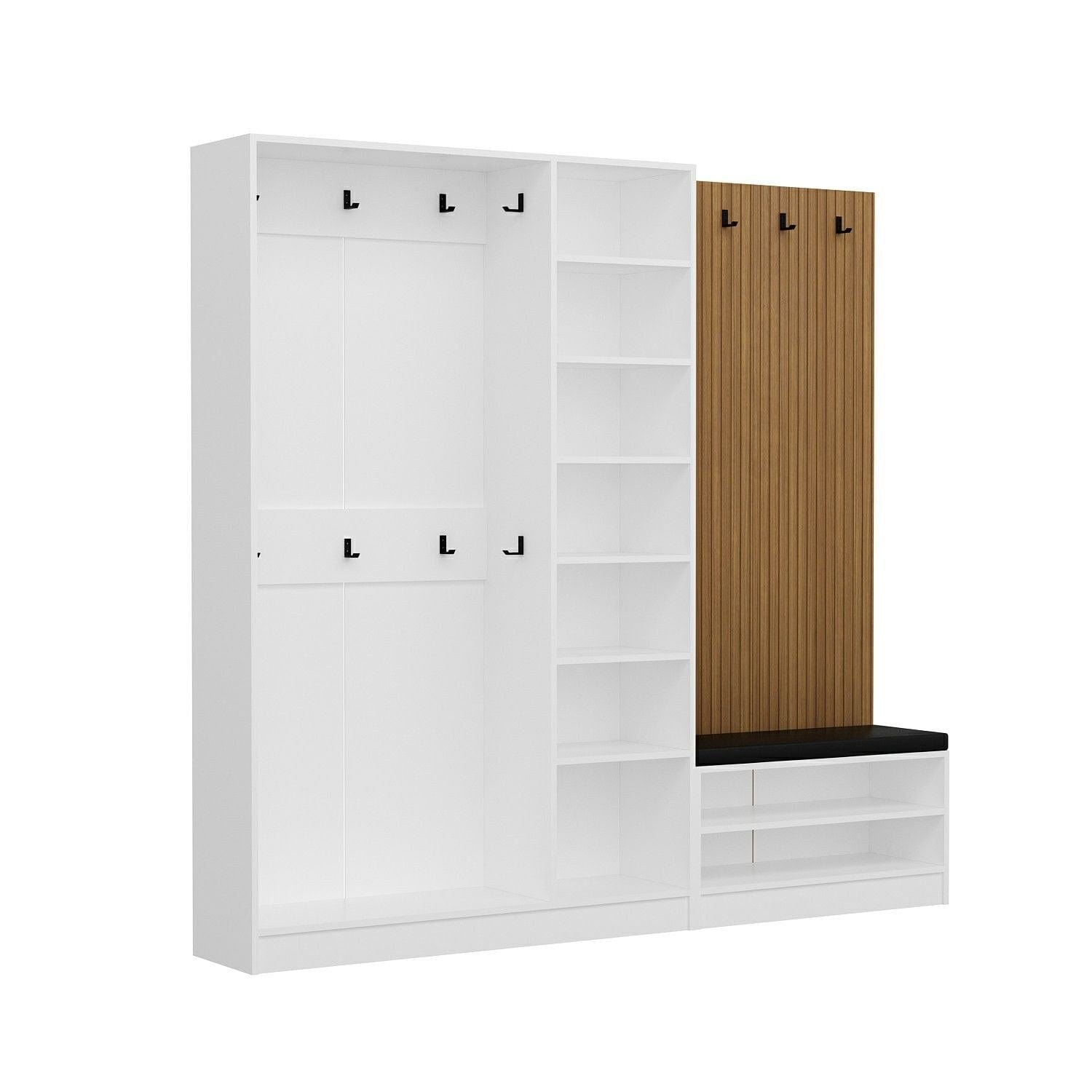 Armadio da ingresso con 5 ante Noah 8306 Bianco (6)