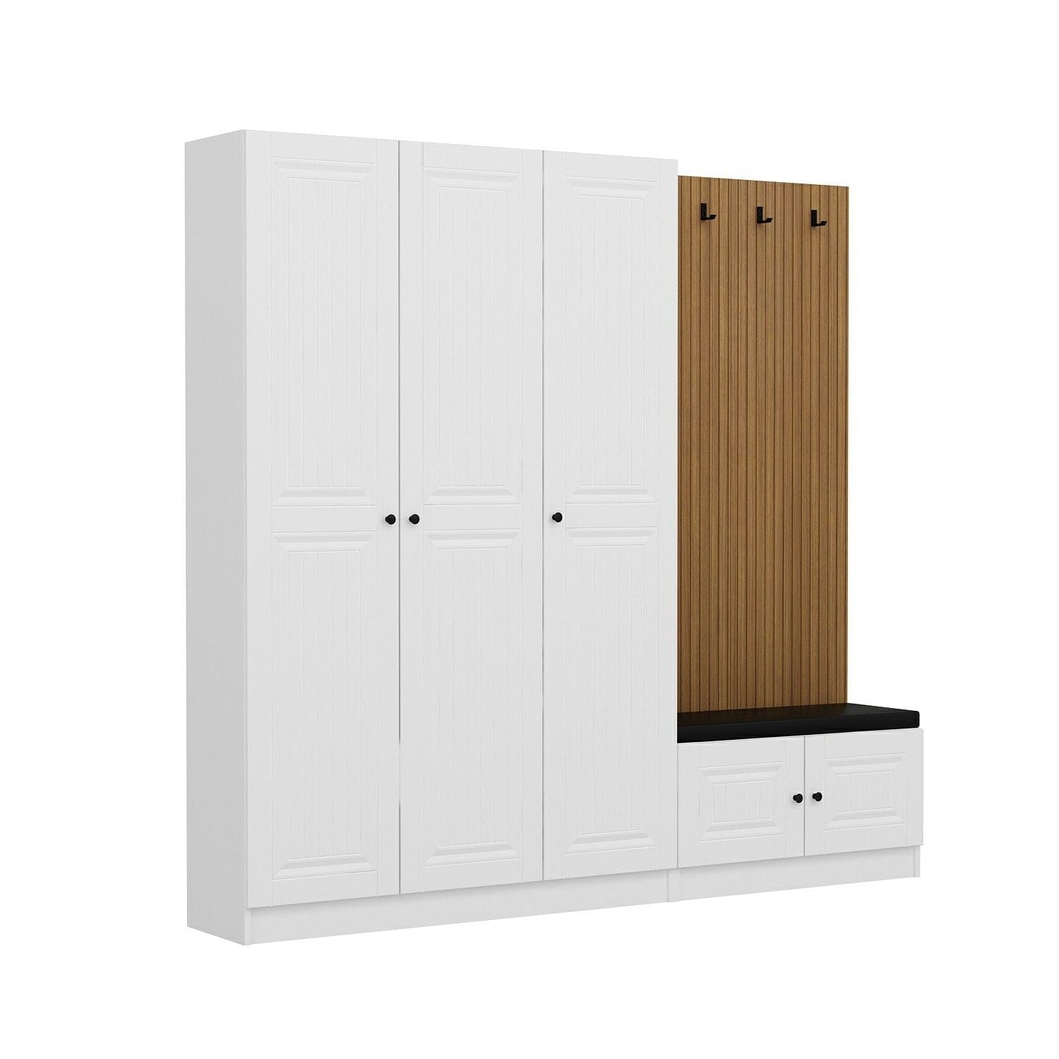 Armadio da ingresso con 5 ante Noah 8320 Bianco (3)