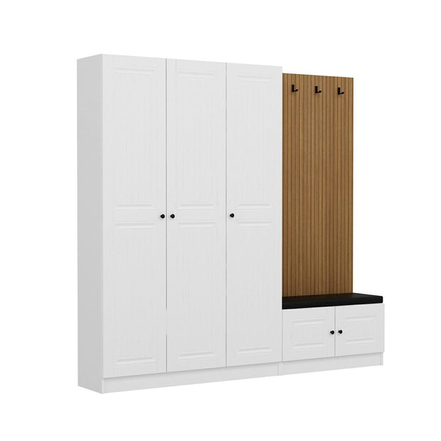 Armadio da ingresso con 5 ante Noah 8320 Bianco (3)