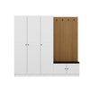 Armadio da ingresso con 5 ante Noah 8320 Bianco (4)