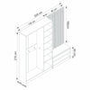 Armadio da ingresso con 5 ante Noah 8320 Bianco (7)