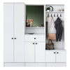 Armadio da ingresso con 6 ante e 1 cassetto M3 1559 Bianco (6)
