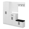 Armadio da ingresso con 6 ante e 1 cassetto Noah 7309 Bianco (5)