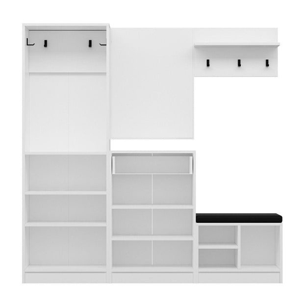 Armadio da ingresso con 6 ante e 1 cassetto Noah 7309 Bianco (6)