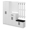 Asir Armadio da ingresso con 6 ante e 1 cassetto Noah 7310 Bianco