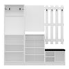 Asir Armadio da ingresso con 6 ante e 1 cassetto Noah 7310 Bianco