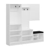 Asir Armadio da ingresso con 6 ante e specchio Noah 7304 Bianco