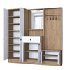 Asir Armadio da ingresso con 6 ante e specchio P6 M2-2257G Noce