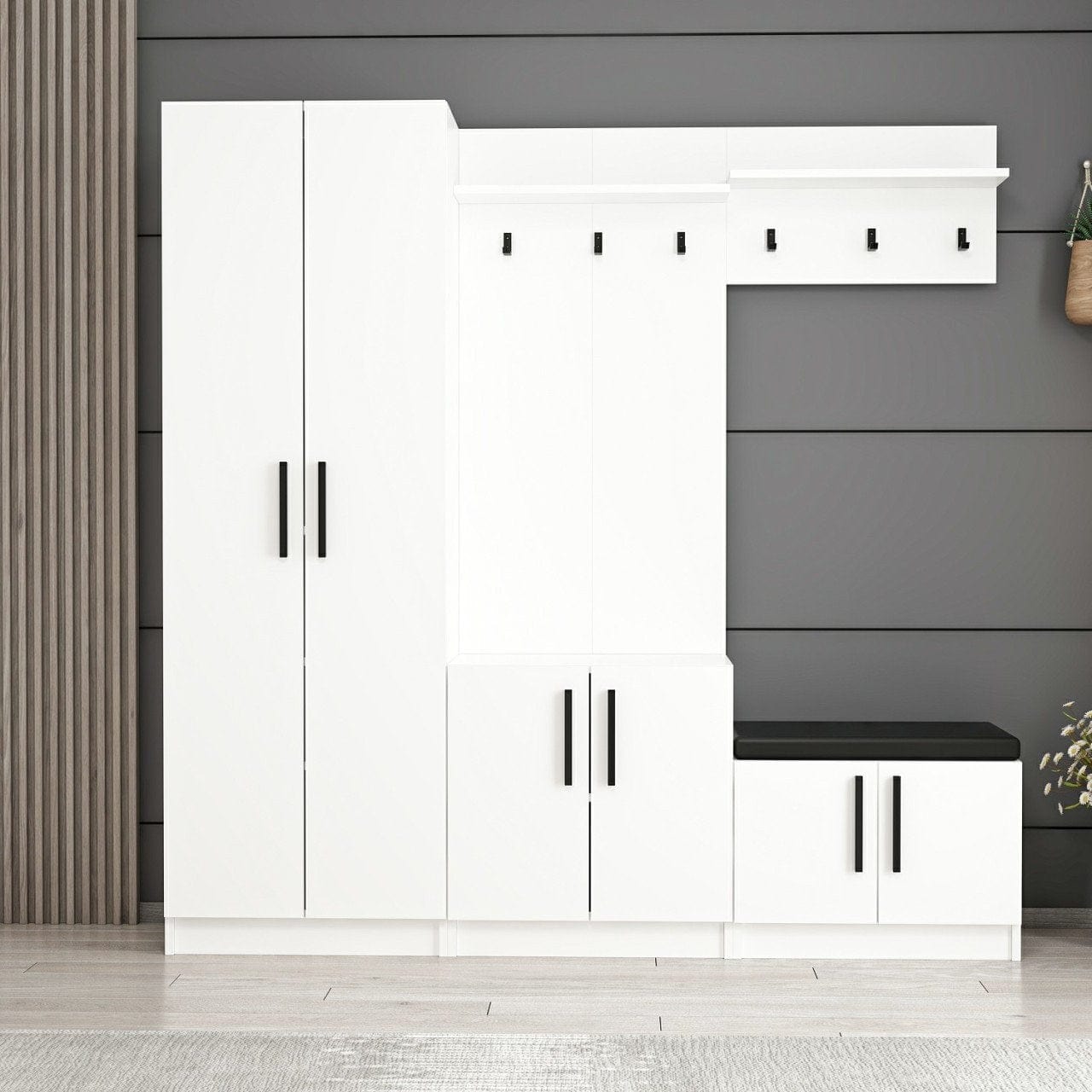 Asir Armadio da ingresso con 6 ante Noah 7306 Bianco
