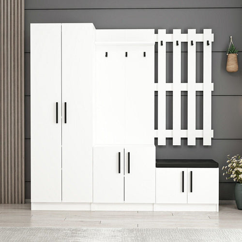 Asir Armadio da ingresso con 6 ante Noah 7308 Bianco