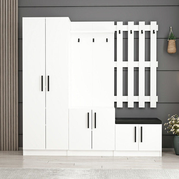 Asir Armadio da ingresso con 6 ante Noah 7308 Bianco