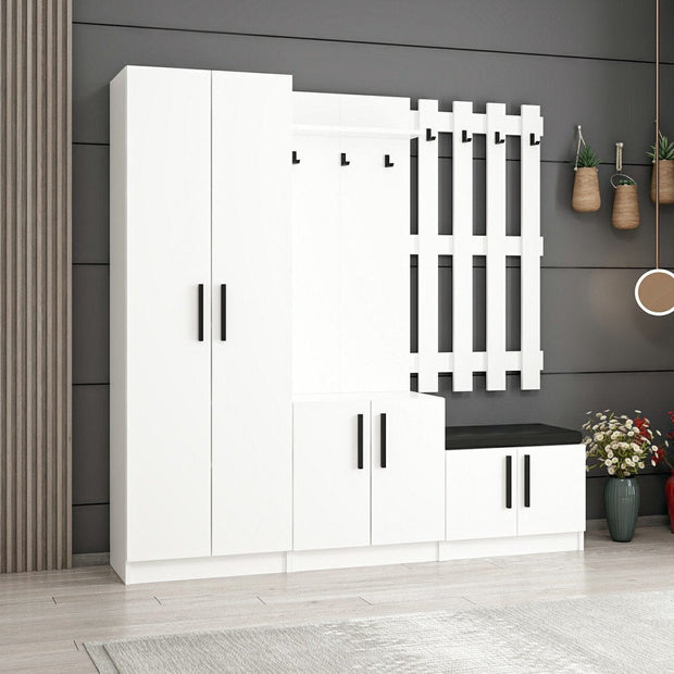 Asir Armadio da ingresso con 6 ante Noah 7308 Bianco