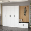 Armadio da ingresso con 6 ante Noah 8291 Bianco (2)