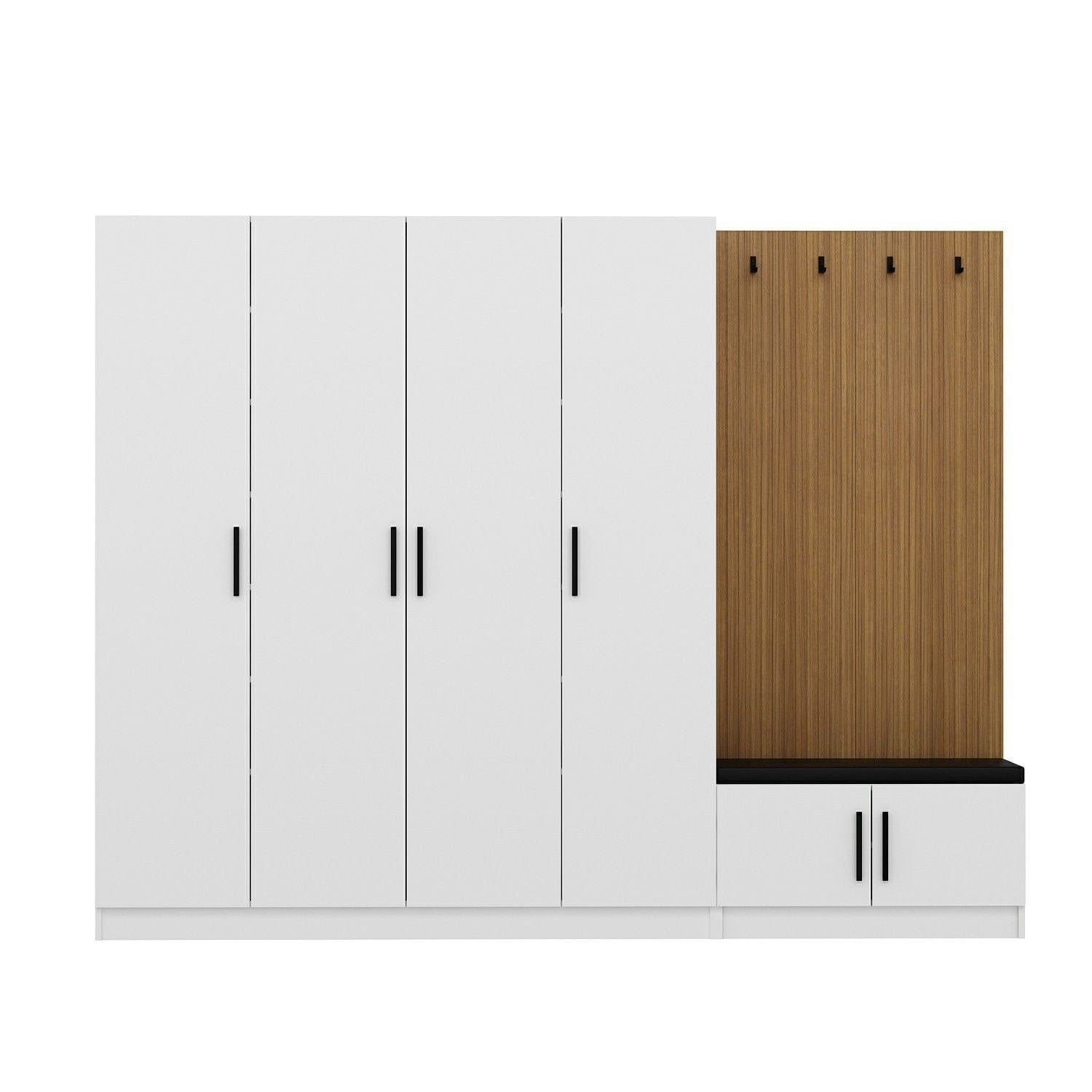 Armadio da ingresso con 6 ante Noah 8291 Bianco (4)