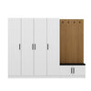 Armadio da ingresso con 6 ante Noah 8291 Bianco (4)