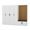 Armadio da ingresso con 6 ante Noah 8291 Bianco (5)