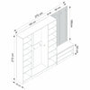 Asir Armadio da ingresso con 6 ante Noah 8291 Bianco