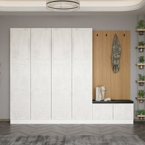 Asir Armadio da ingresso con 6 ante Noah 8309 Bianco