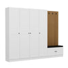 Asir Armadio da ingresso con 6 ante Noah 8321 Bianco