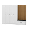 Asir Armadio da ingresso con 6 ante Noah 8321 Bianco