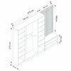 Armadio da ingresso con 6 ante Noah 8321 Bianco (7)