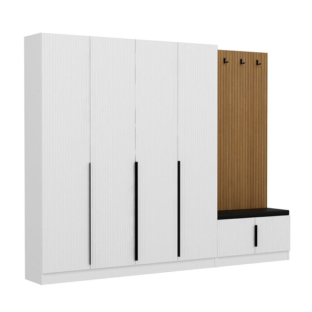 Asir Armadio da ingresso con 6 ante Noah 8327 Bianco