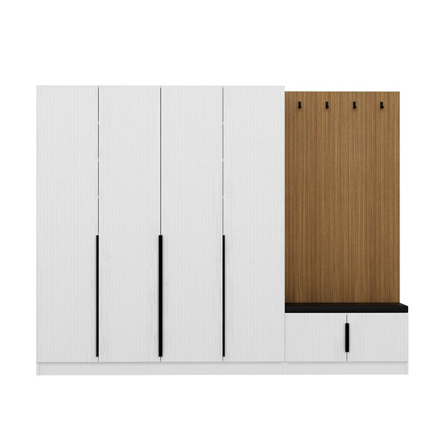 Asir Armadio da ingresso con 6 ante Noah 8327 Bianco