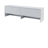 Lenart Armadio da parete con 2 ante battenti BC09 Small Horizontal Grigio Opaco