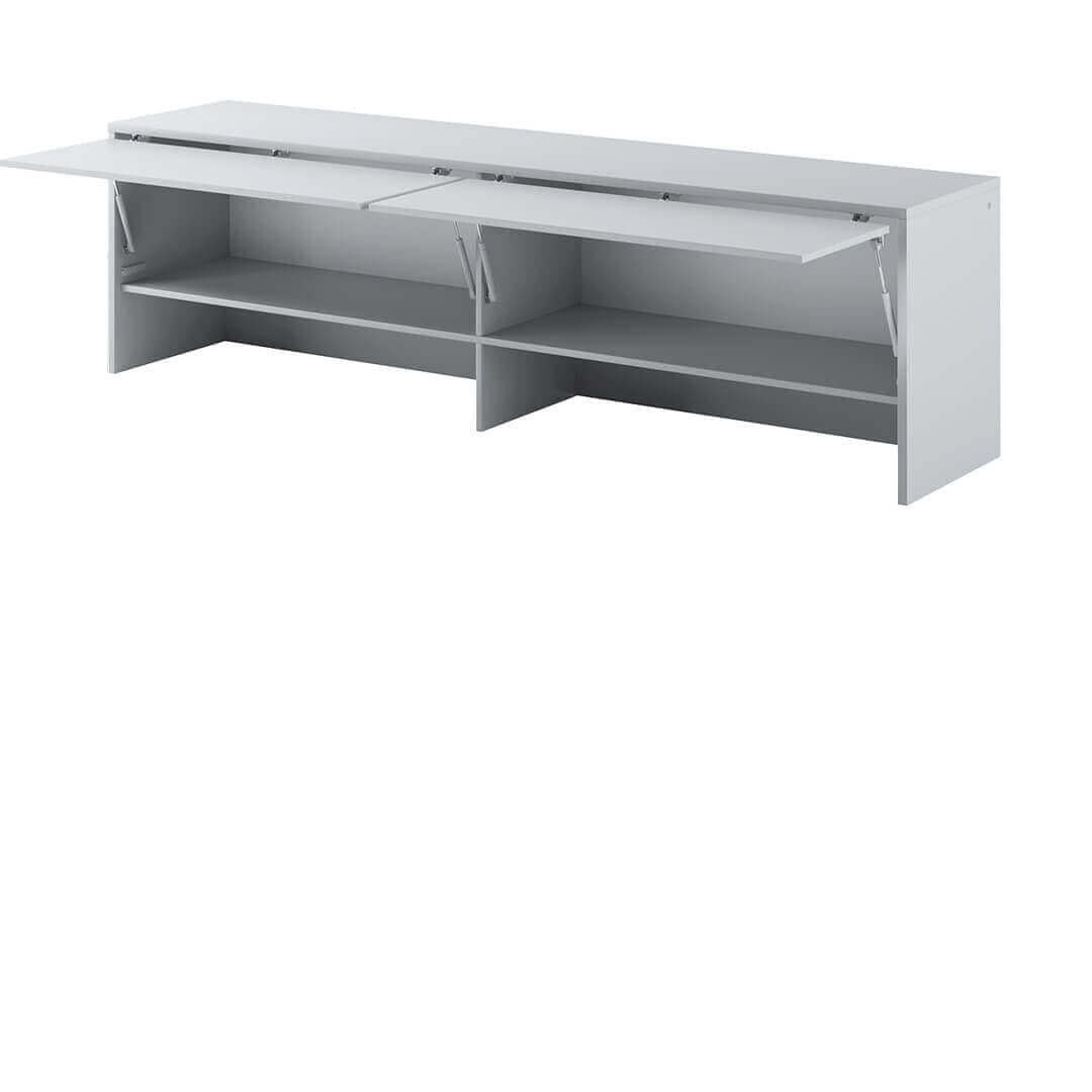 Lenart Armadio da parete con 2 ante battenti BC09 Small Horizontal Grigio Opaco