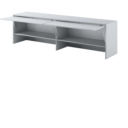 Lenart Armadio da parete con 2 ante battenti BC09 Small Horizontal Grigio Opaco