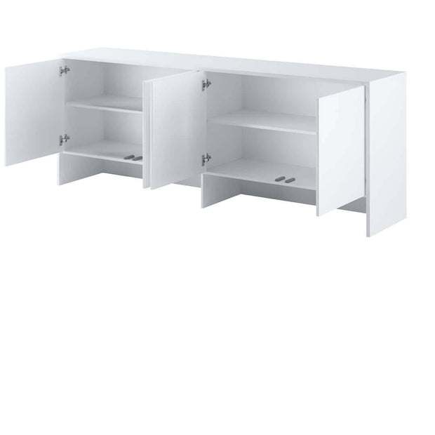 Lenart Armadio da parete con 4 ante battenti BC10 Medium Horizontal Bianco Lucido