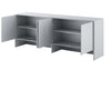 Lenart Armadio da parete con 4 ante battenti BC10 Medium Horizontal Grigio Opaco