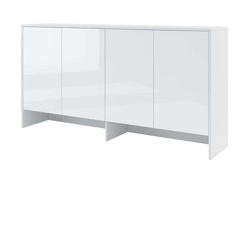 Lenart Armadio da parete con 4 ante battenti BC11 Big Horizontal Bianco Lucido